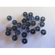 Czech Crystal Uneven Rondelle 3mm x 6mm